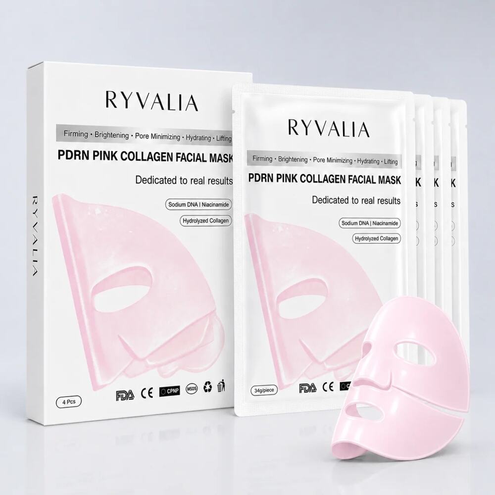 Ryvalia PDRN Pink Collagen Facial Mask - Firming, Brightening & Hydrating